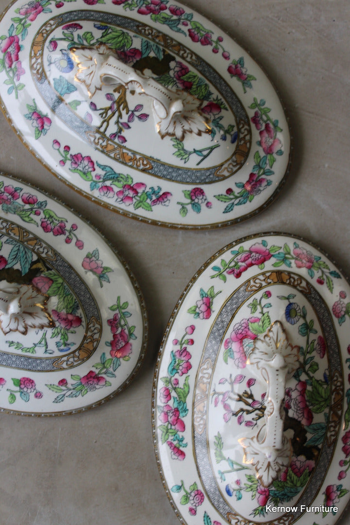 3 Indian Tree Tureen Lids - Kernow Furniture