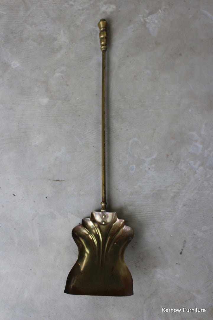 Single Brass Fire Shovel - Kernow Furniture