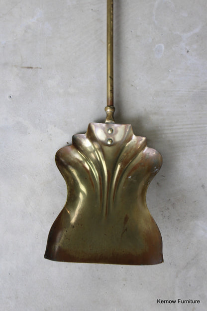 Single Brass Fire Shovel - Kernow Furniture