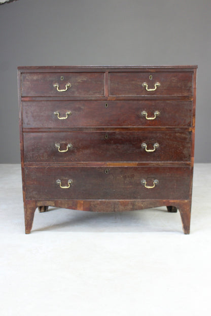 Antique Mahogany Chest of Drawers - Kernow Furniture