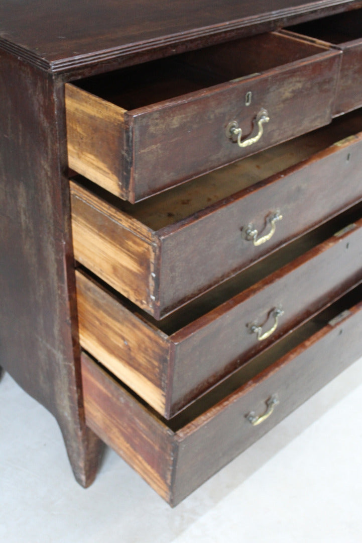 Antique Mahogany Chest of Drawers - Kernow Furniture