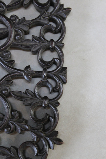 Carved Teak Wall Mirror - Kernow Furniture