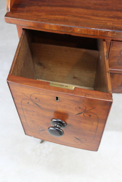 Georgian Mahogany Bow Front Sideboard - Kernow Furniture