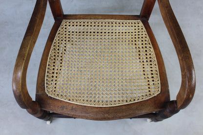 Edwardian Caned Armchair - Kernow Furniture