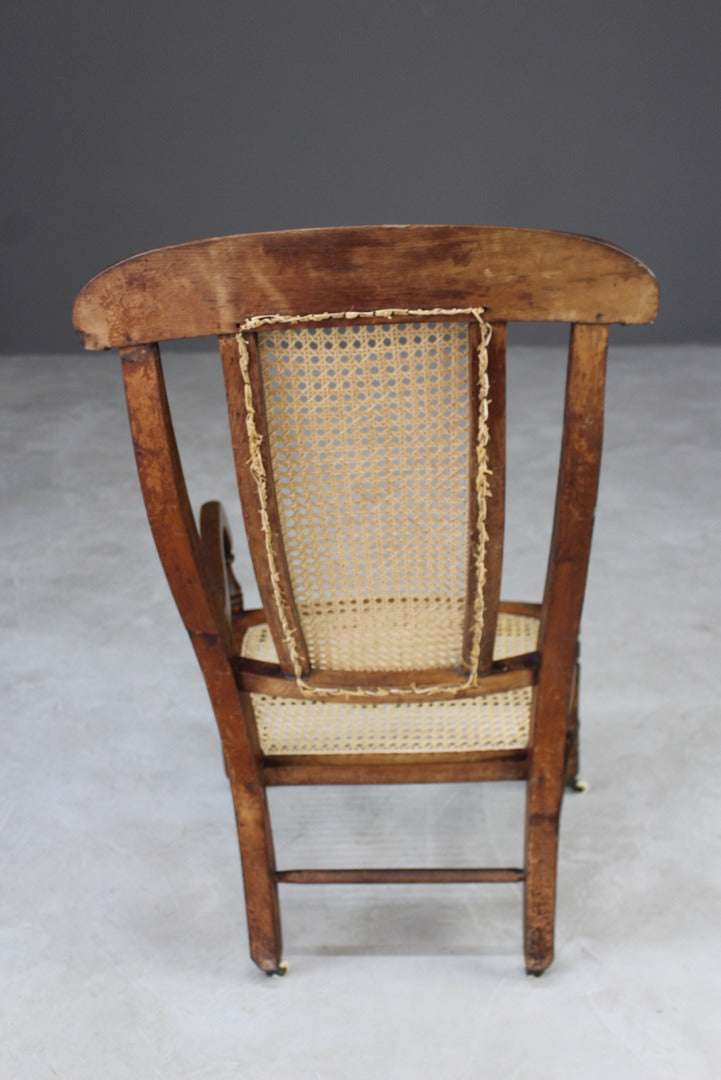 Edwardian Caned Armchair - Kernow Furniture