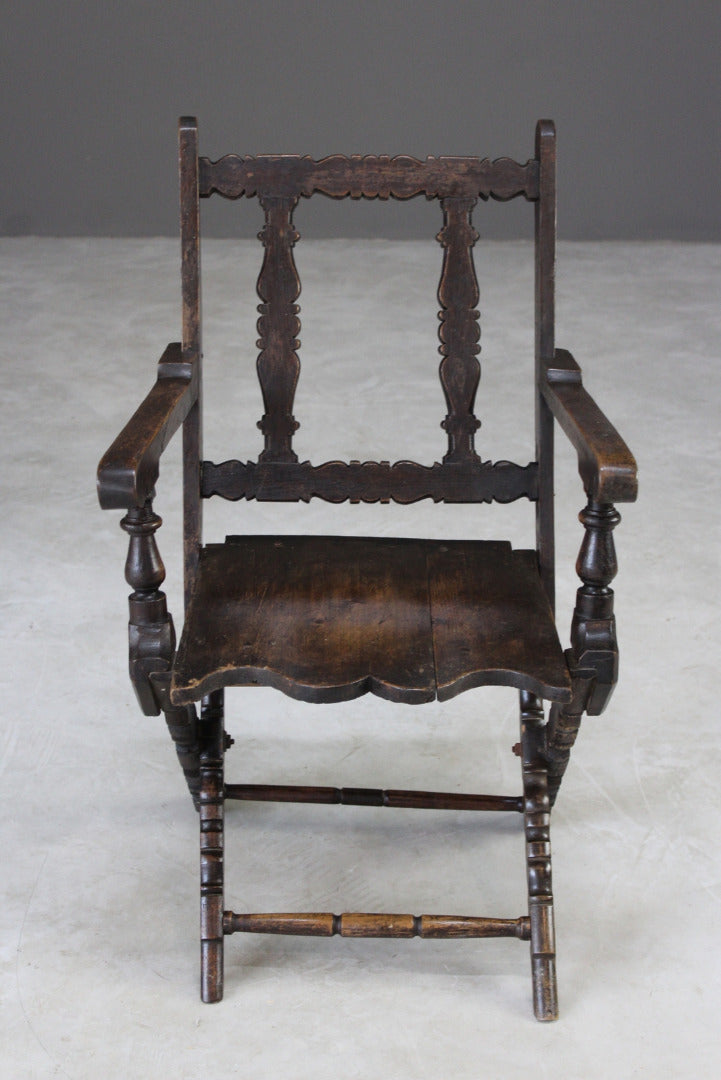 Rustic Oak Occasional Chair - Kernow Furniture