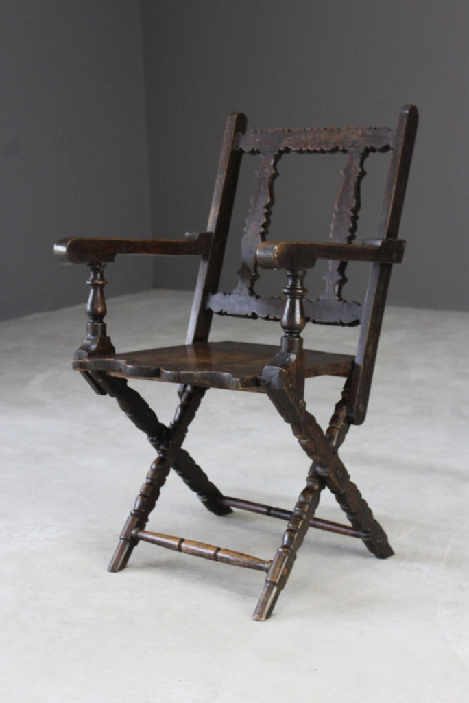 Rustic Oak Occasional Chair - Kernow Furniture