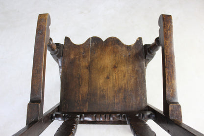 Rustic Oak Occasional Chair - Kernow Furniture