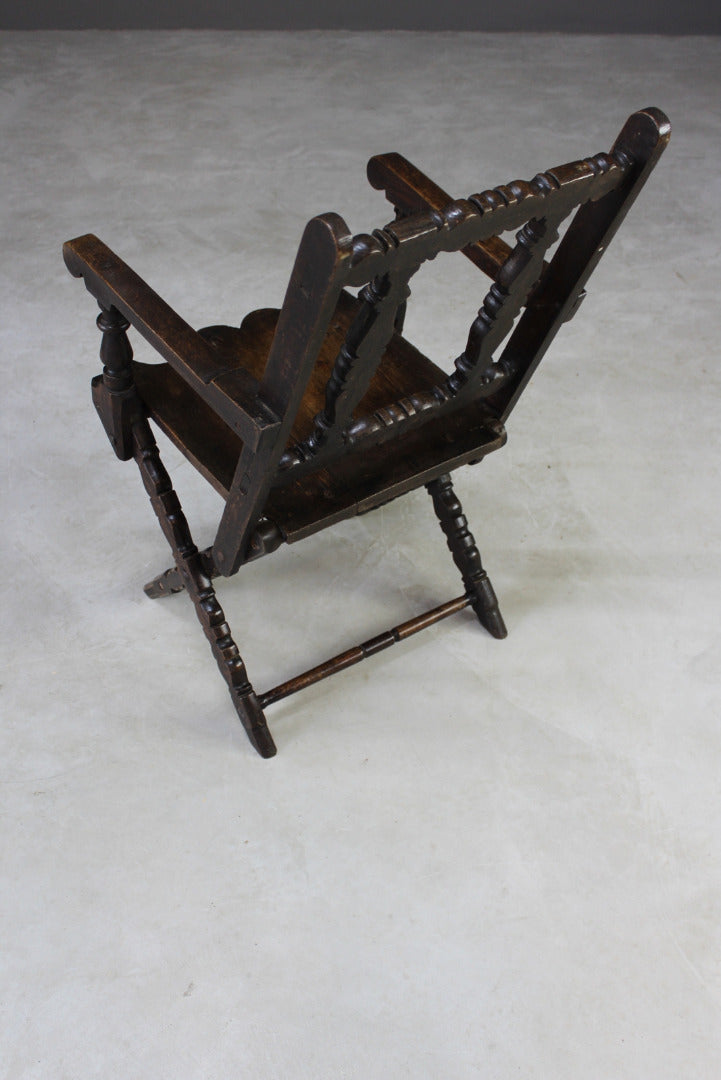 Rustic Oak Occasional Chair - Kernow Furniture