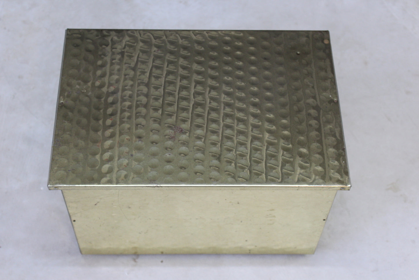 Retro Brass Effect Coal Kindling Box - Kernow Furniture