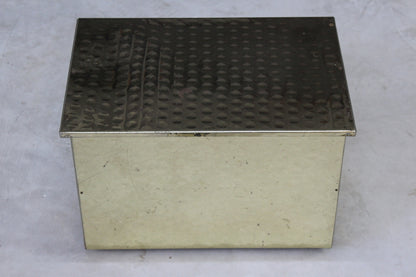 Retro Brass Effect Coal Kindling Box - Kernow Furniture