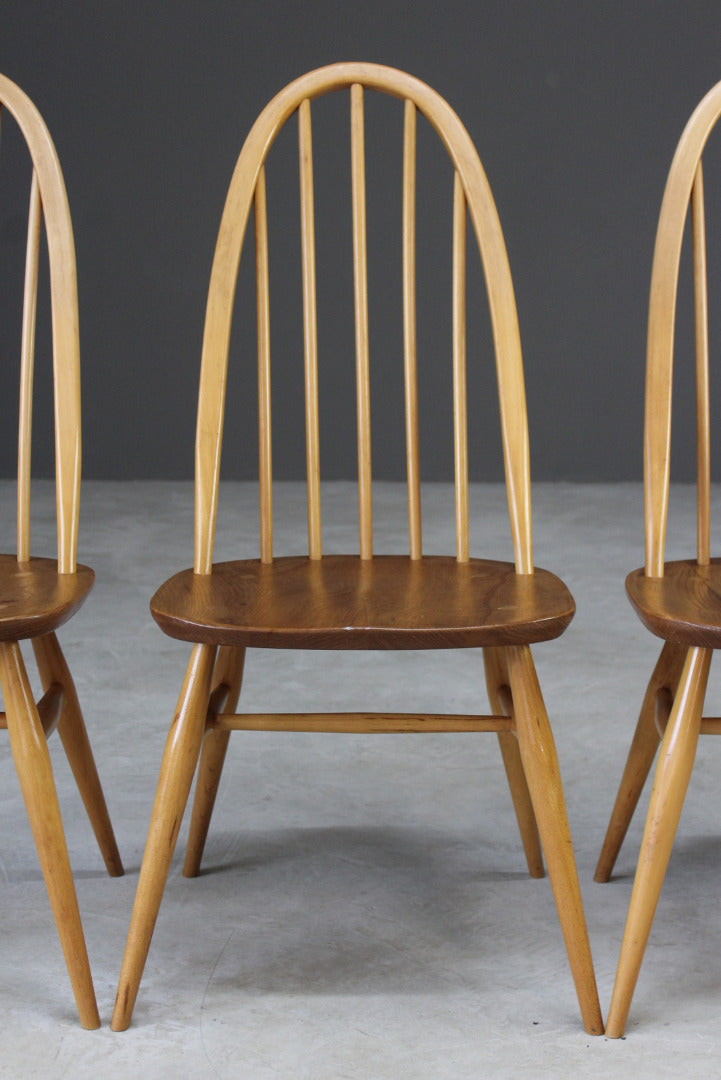 4 Retro Ercol Dining Chairs - Kernow Furniture