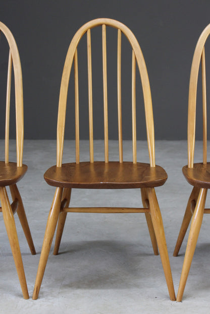 4 Retro Ercol Dining Chairs - Kernow Furniture