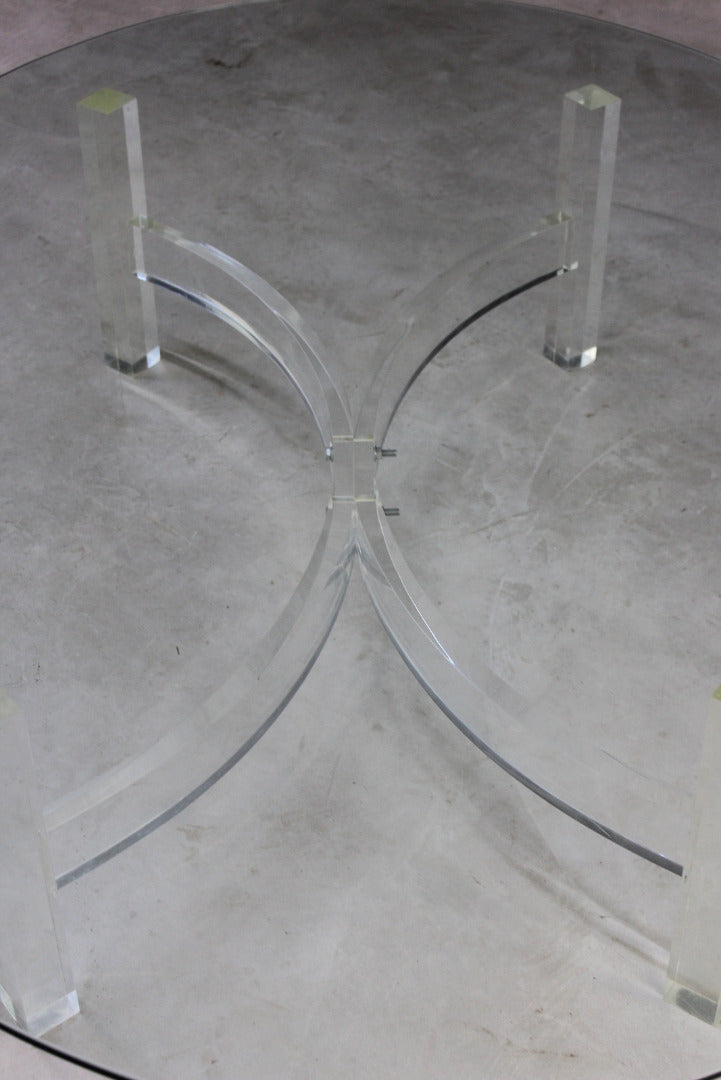 Large Oval Glass Coffee Table - Kernow Furniture