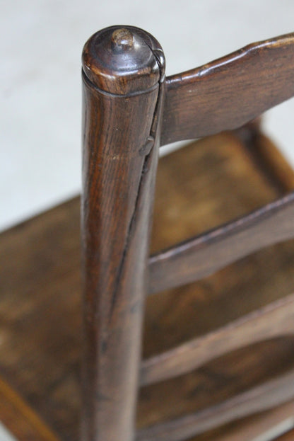 Pair Vernacular Ladderback Chairs - Kernow Furniture