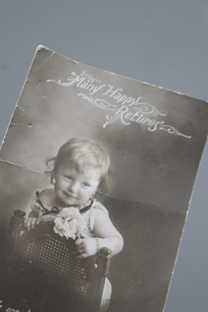 Vintage Birthday Postcard - Kernow Furniture