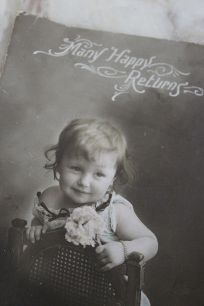 Vintage Birthday Postcard - Kernow Furniture