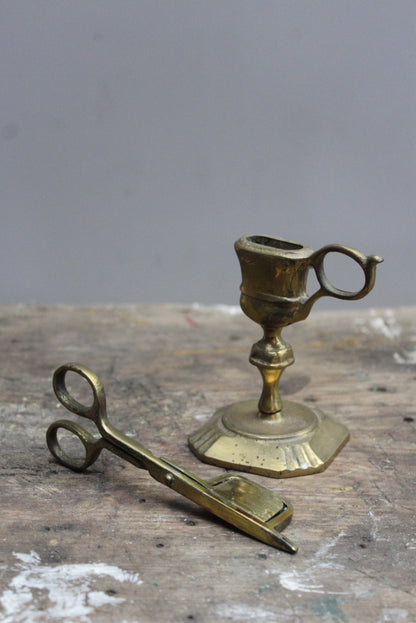 Brass Candle Snuffer & Stand - Kernow Furniture