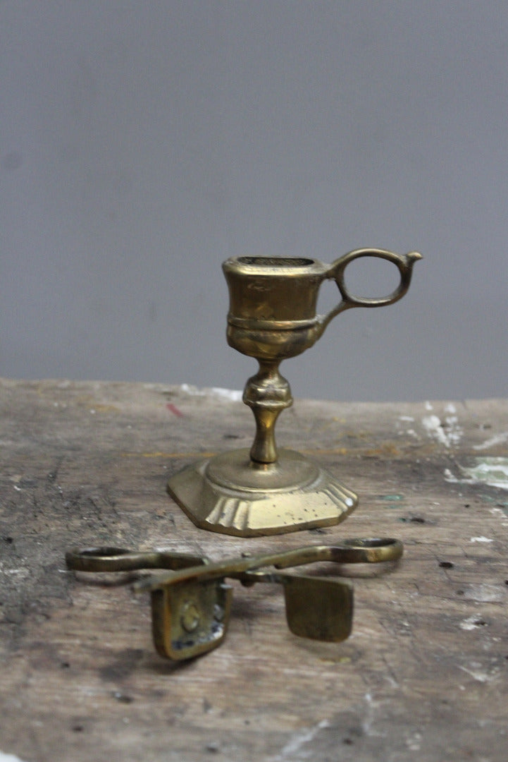 Brass Candle Snuffer & Stand - Kernow Furniture