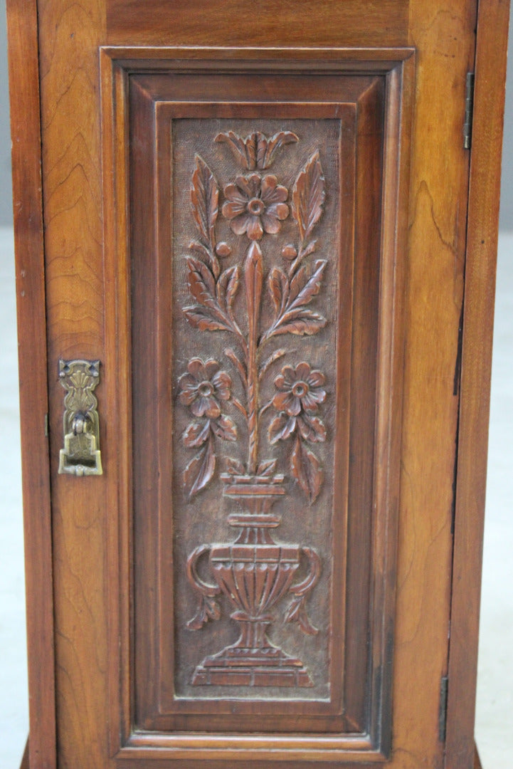 Antique Walnut Bedside Cupboard - Kernow Furniture