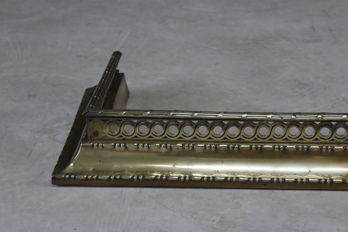 Pierced Brass Fire Fender - Kernow Furniture