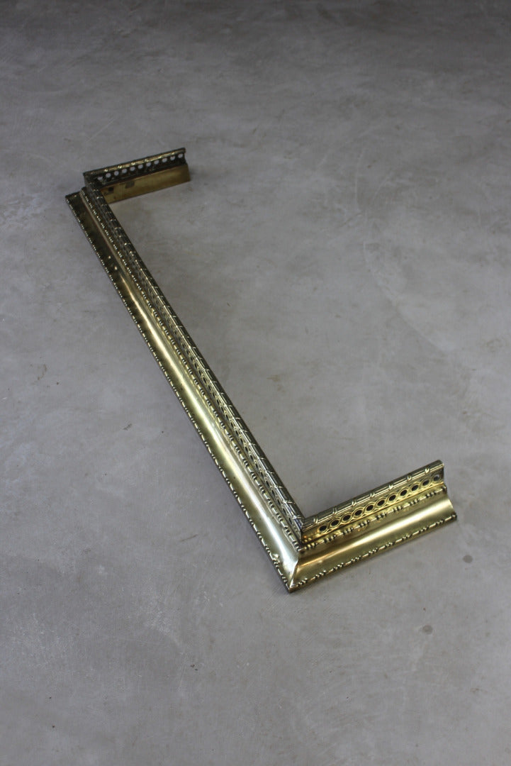 Pierced Brass Fire Fender - Kernow Furniture