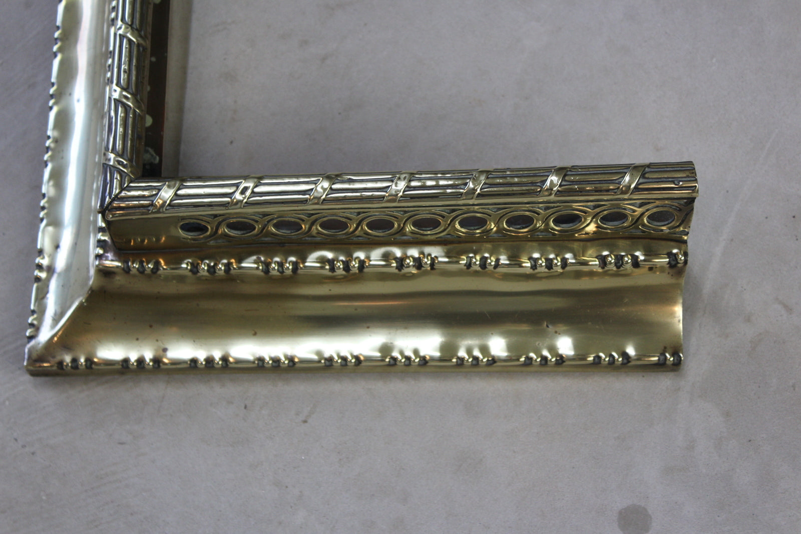 Pierced Brass Fire Fender - Kernow Furniture