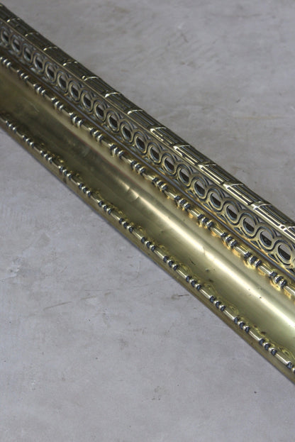 Pierced Brass Fire Fender - Kernow Furniture