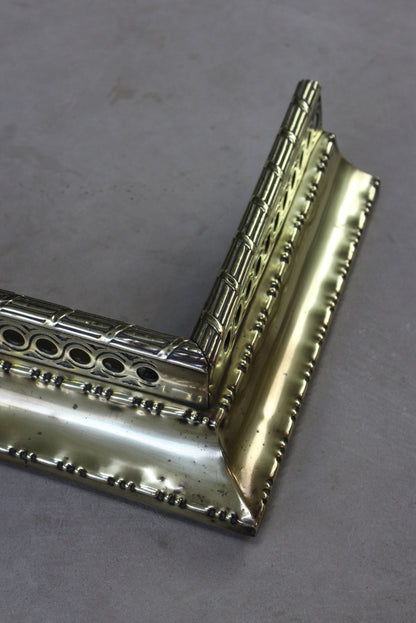 Pierced Brass Fire Fender - Kernow Furniture