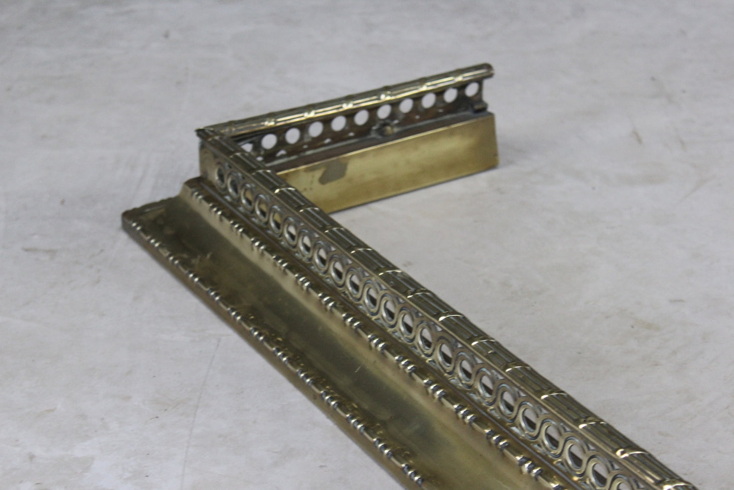 Pierced Brass Fire Fender - Kernow Furniture