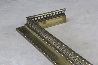 Pierced Brass Fire Fender - Kernow Furniture