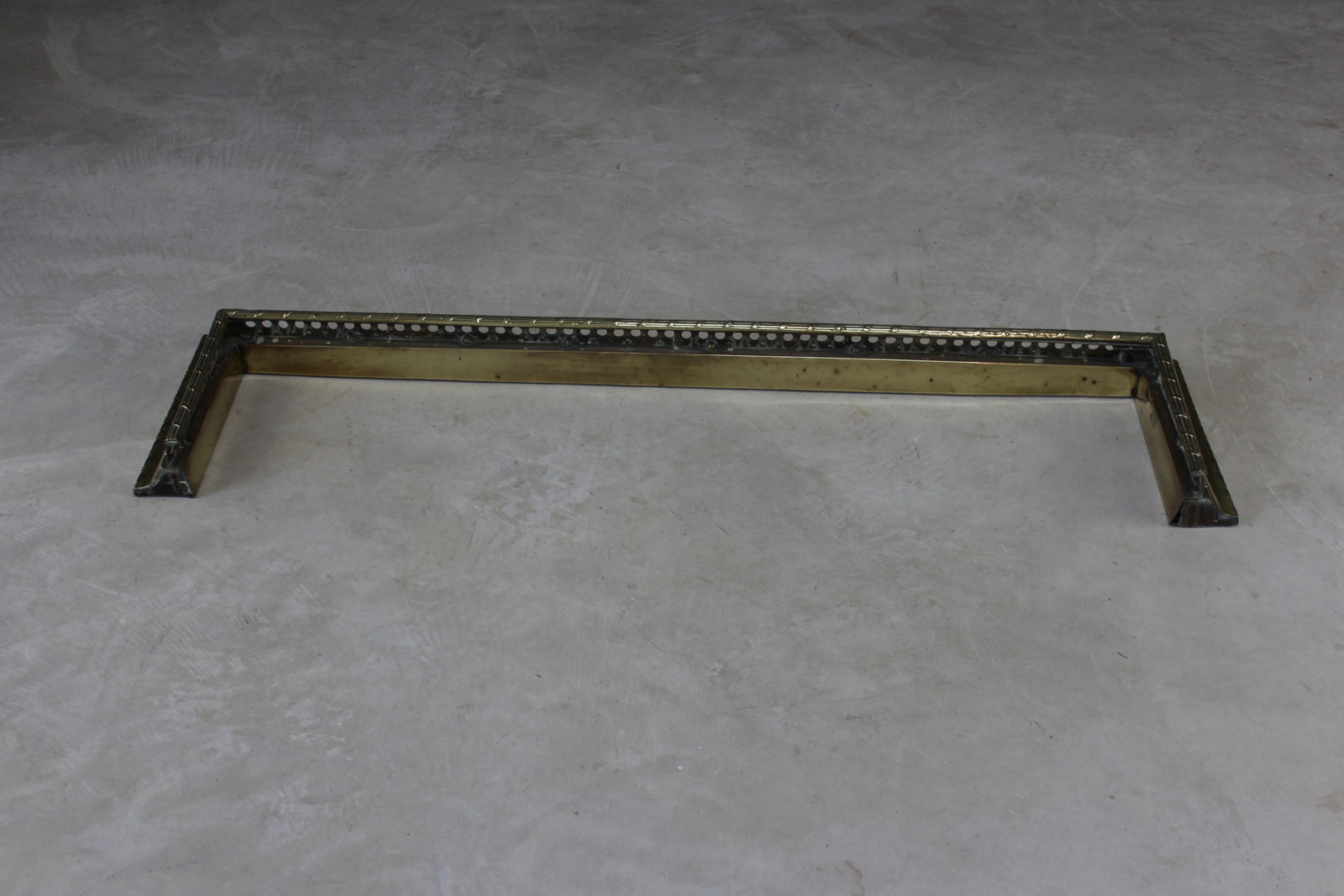 Pierced Brass Fire Fender - Kernow Furniture