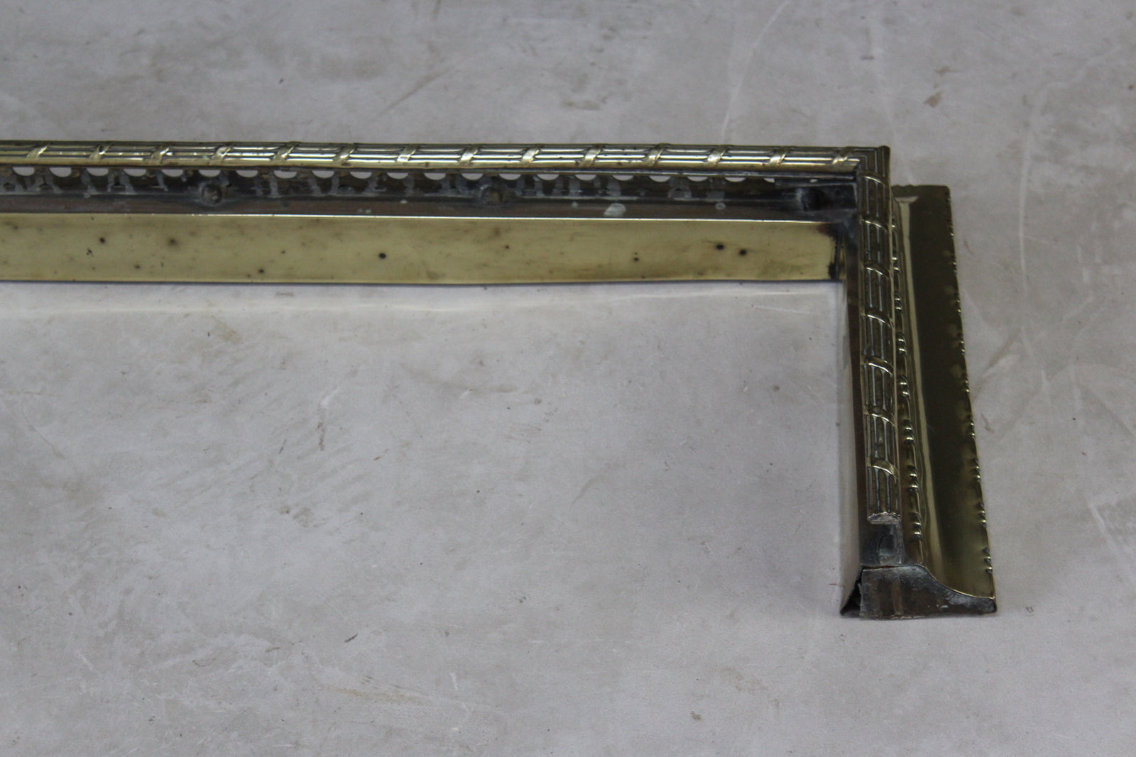 Pierced Brass Fire Fender - Kernow Furniture