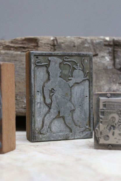 Vintage Printing Blocks - Kernow Furniture