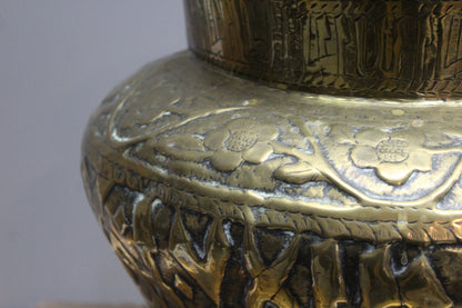 Large Brass Eastern Planter - Kernow Furniture