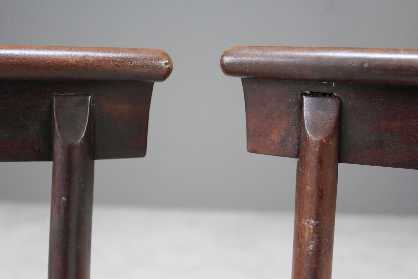 Pair Antique Mahogany Dining Chairs - Kernow Furniture