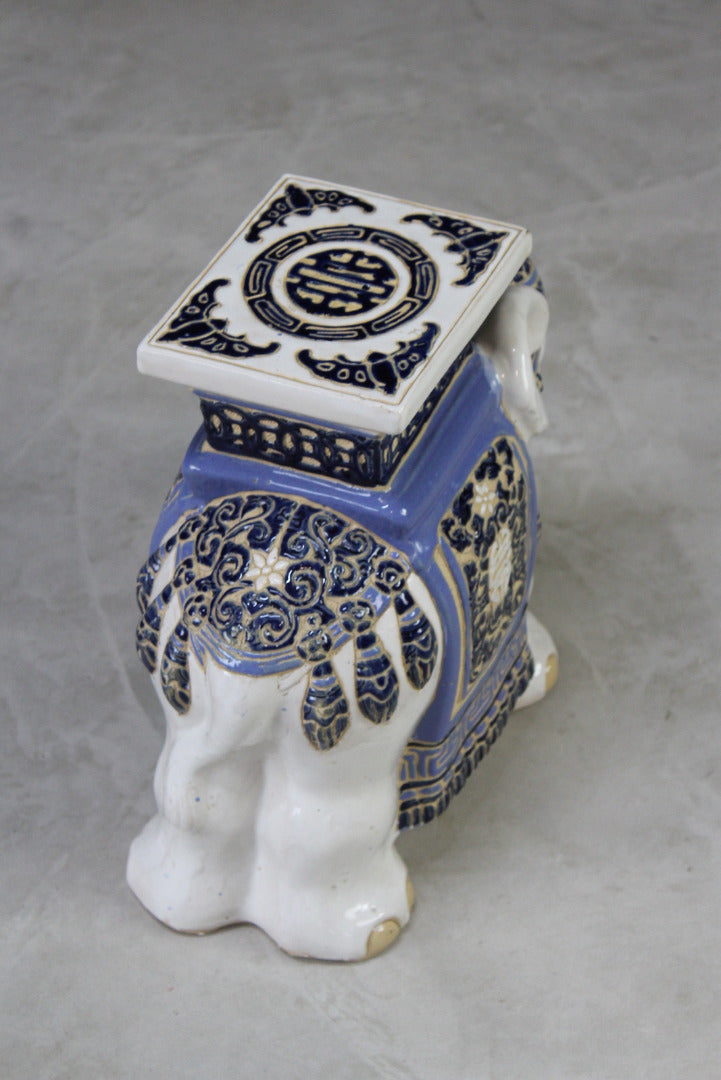 Ceramic Elephant Plant Stand - Kernow Furniture