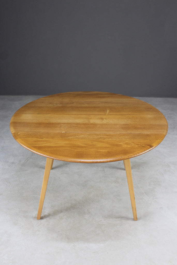 Vintage Ercol Drop Leaf Windsor Dining Table - Kernow Furniture