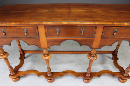 Large Reproduction William & Mary Style Side Table - Kernow Furniture