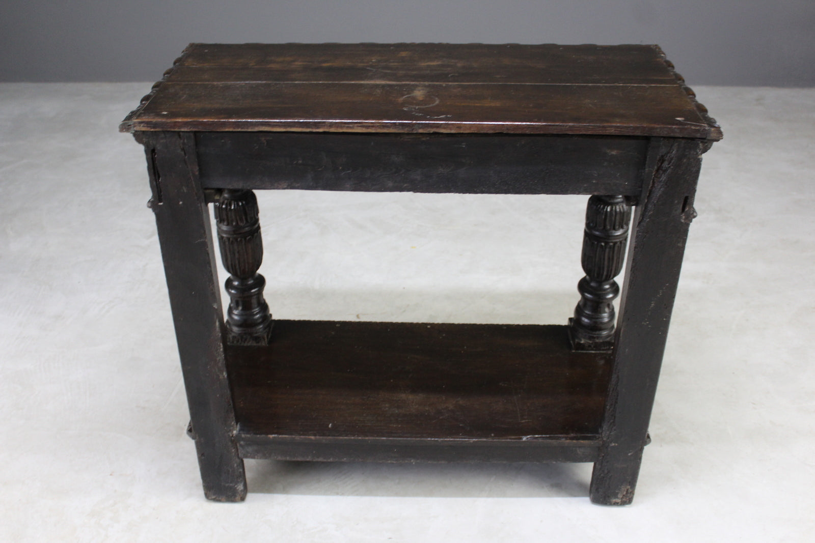 Antique Oak Side Table - Kernow Furniture