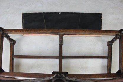 Antique Oak Bench - Kernow Furniture