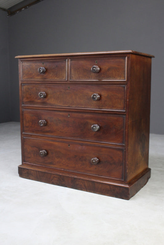 Antique Mahogany Chest of Drawers - Kernow Furniture