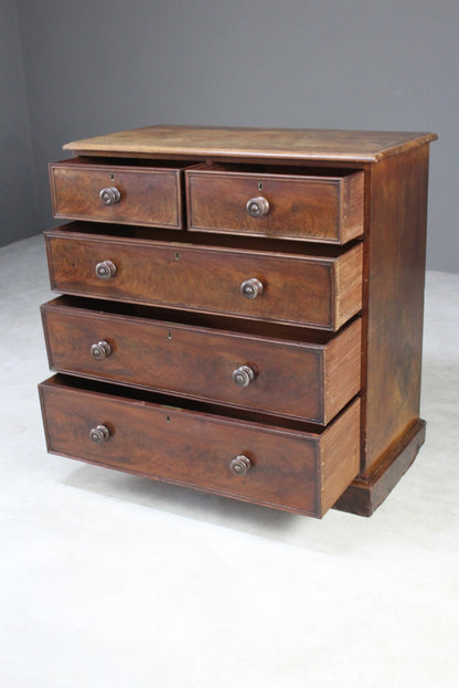 Antique Mahogany Chest of Drawers - Kernow Furniture