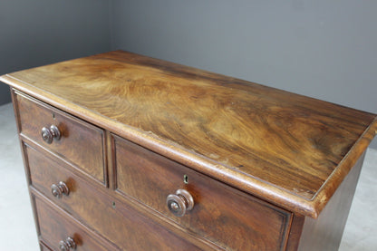 Antique Mahogany Chest of Drawers - Kernow Furniture