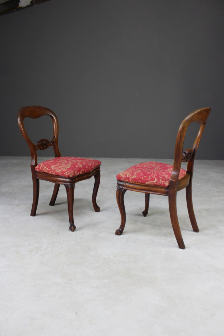 Set 4 Victorian Style Dining Chairs - Kernow Furniture