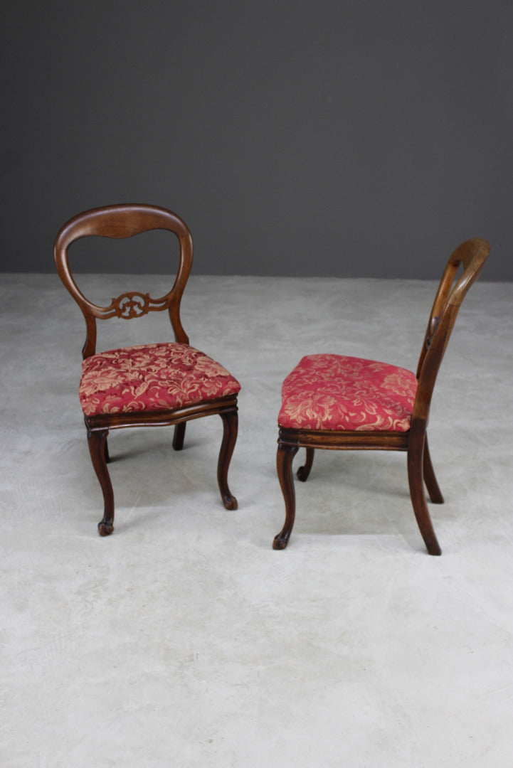 Set 4 Victorian Style Dining Chairs - Kernow Furniture