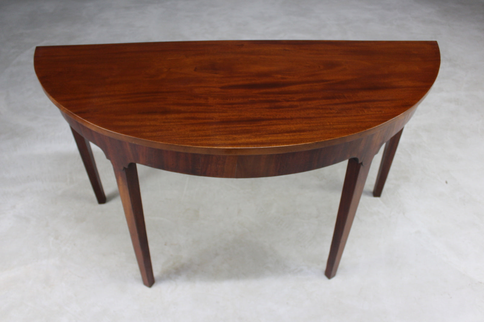 Antique Mahogany Demi Lune Side Table - Kernow Furniture