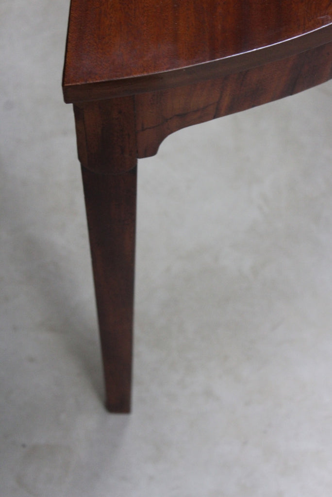 Antique Mahogany Demi Lune Side Table - Kernow Furniture
