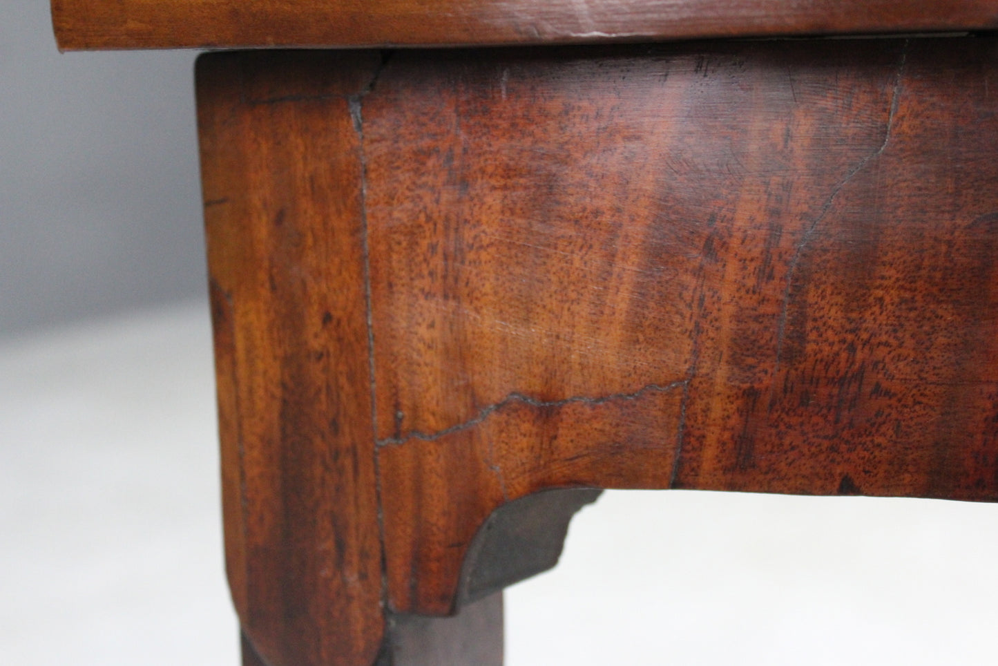 Antique Mahogany Demi Lune Side Table - Kernow Furniture