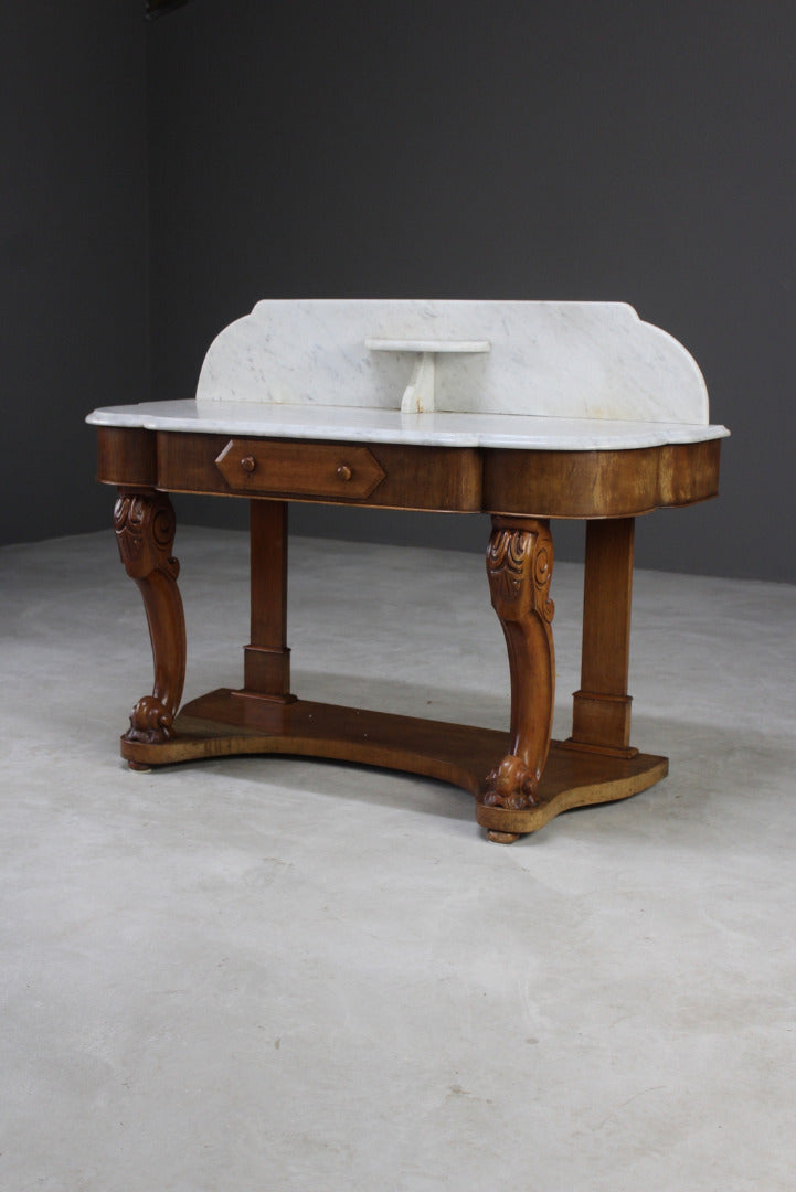 Antique Marble Top Washstand - Kernow Furniture